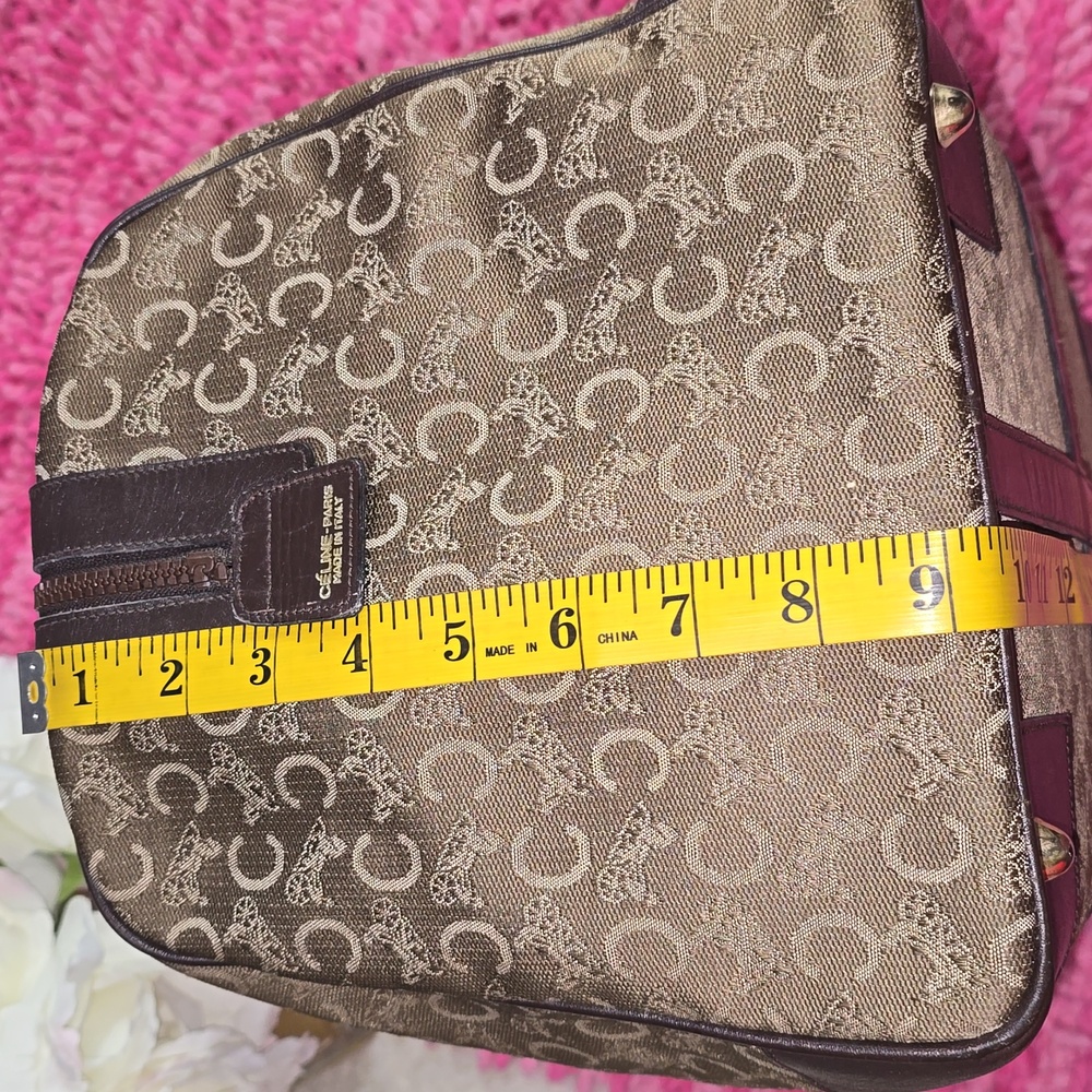 Celine Vintage Brown Monogram Duffel Bag - Picture 4 of 12